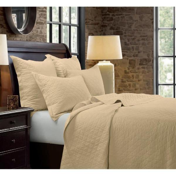Diamond Pattern Linen Quilt