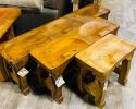 These butt benches are not only cute but comfortable at the same time. Add to your kitchen table or anywhere that you might need some extra seating. Made from solid Wood. Your family and guests will love this unique little find.