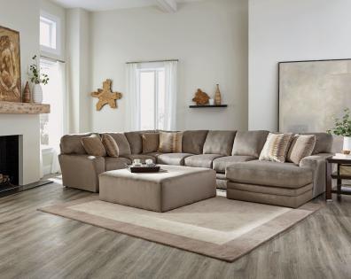 Everest Modular Sectional in the color Seal. 