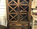 Handcrafted Cupboard with 2 doors and 3 shelves, plus 2 drawers for storage.