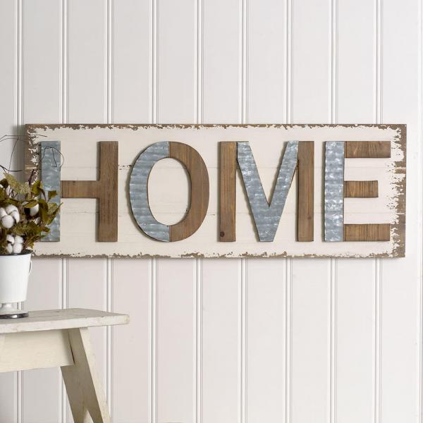 Made of wood and metal. Mounts on D-ring picture hangers.
Measures 33¾"W x 12"H.