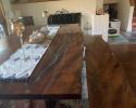 Custom Dining Table & Benches