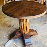 Log Pedestal Table