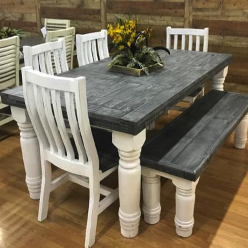 This breakfast nook is such a warm and inviting place to share your meals with the family.  Sit down and dine or help the kids with their homework at this lovely table.  Call to check availability on the Santia Rita Breakfast Nook. 