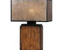 Sitka One Light Table Lamp in Rustic Mahogany
