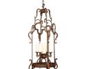 With its sophisticated charm, this wrought iron handcrafted chandelier, will add grace to any home. Available in 7 different finishes.