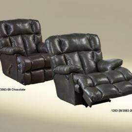  Victor Chaise Rocker Recliner in Steel or Chocolate