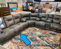 Available in three different colors! Call for pricing or dimensions as this can be set up multiple ways to fit your individual space! This gorgeous set can also be a sofa/ Loveseat set as it is finished on all sides, it also features 5 recliners with a drop down console in the sofa! 