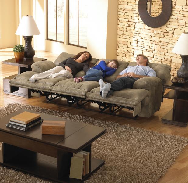 We took the voyager sectional and broke it into a sofa!  Now you can enjoy this couch in any home.  Lean back and take a nap as the golf game plays in the background.  Call for more information on this sofa and to check for availability. 