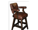 Add a southern twist to your bar with the Waller Swivel Barstool.  This fun chair is leather lined with a wood base.  Stay classy in your country home with this chair.  Call us for more information and to check availability on the waller barstool today. 